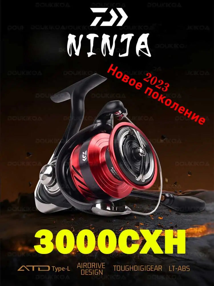 DAIWA NINJA LT Fishing Spinning Reel 1000-6000 Fishing Reels 5KG/10KG/12KG Power 5.3:1/6.2:1 Seawater Spinning Reels