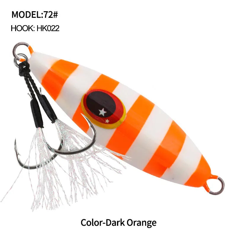 OBSESSION J72 Slow Bee Micro Slow Jig 30g 40g 60g 80g 120g Pitch Jigging Spoon Lures Shore Saltwater Casting Fishing Jig Bait