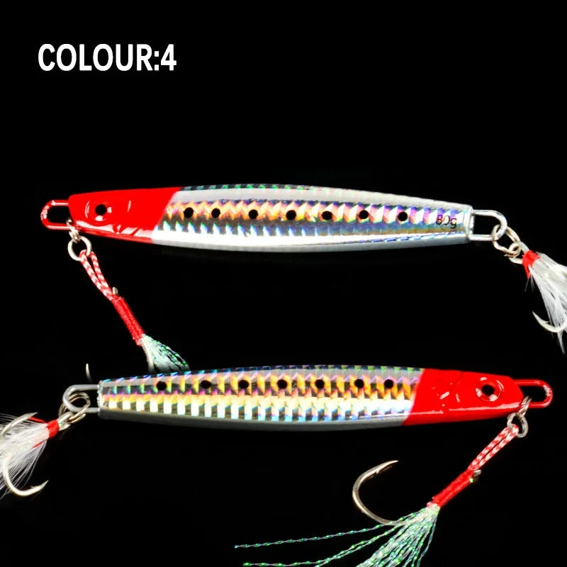Metal Jig 100g 120g 150g 180g Sea Biomimetic Fish Iron Plate Bait Cast Jig Saltwater Fishing Lure Artificial Ocean Boat Fishing