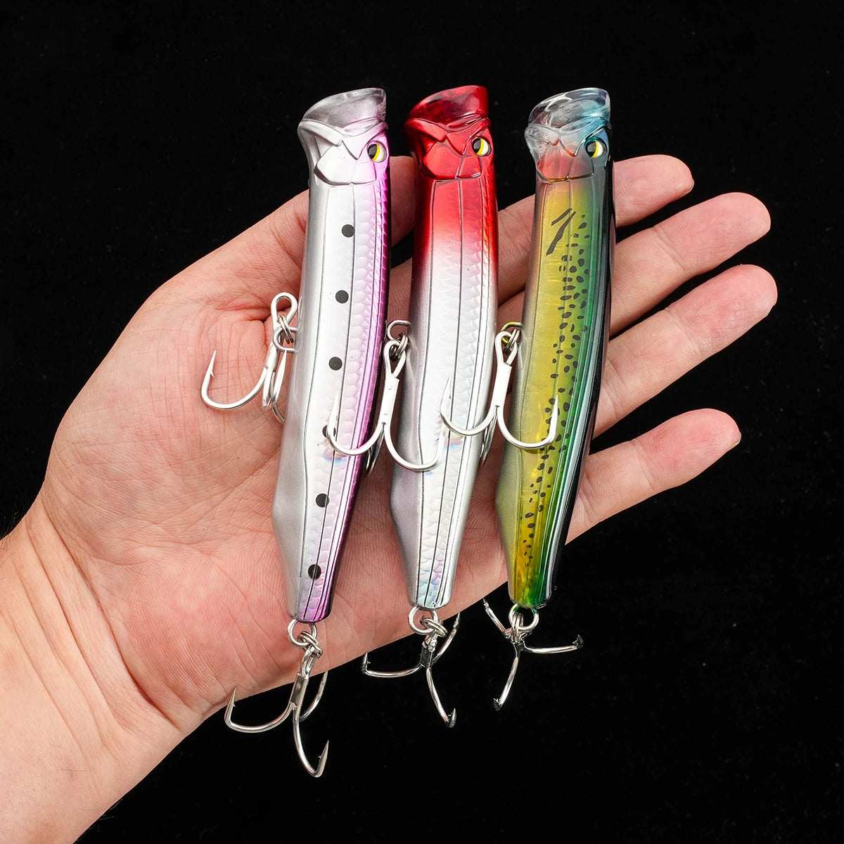 12cm 29g Topwater Popper Fishing Lure  Saltwater Artificial Hard Bait for Tuna Sea Surface Lure Hard Bait