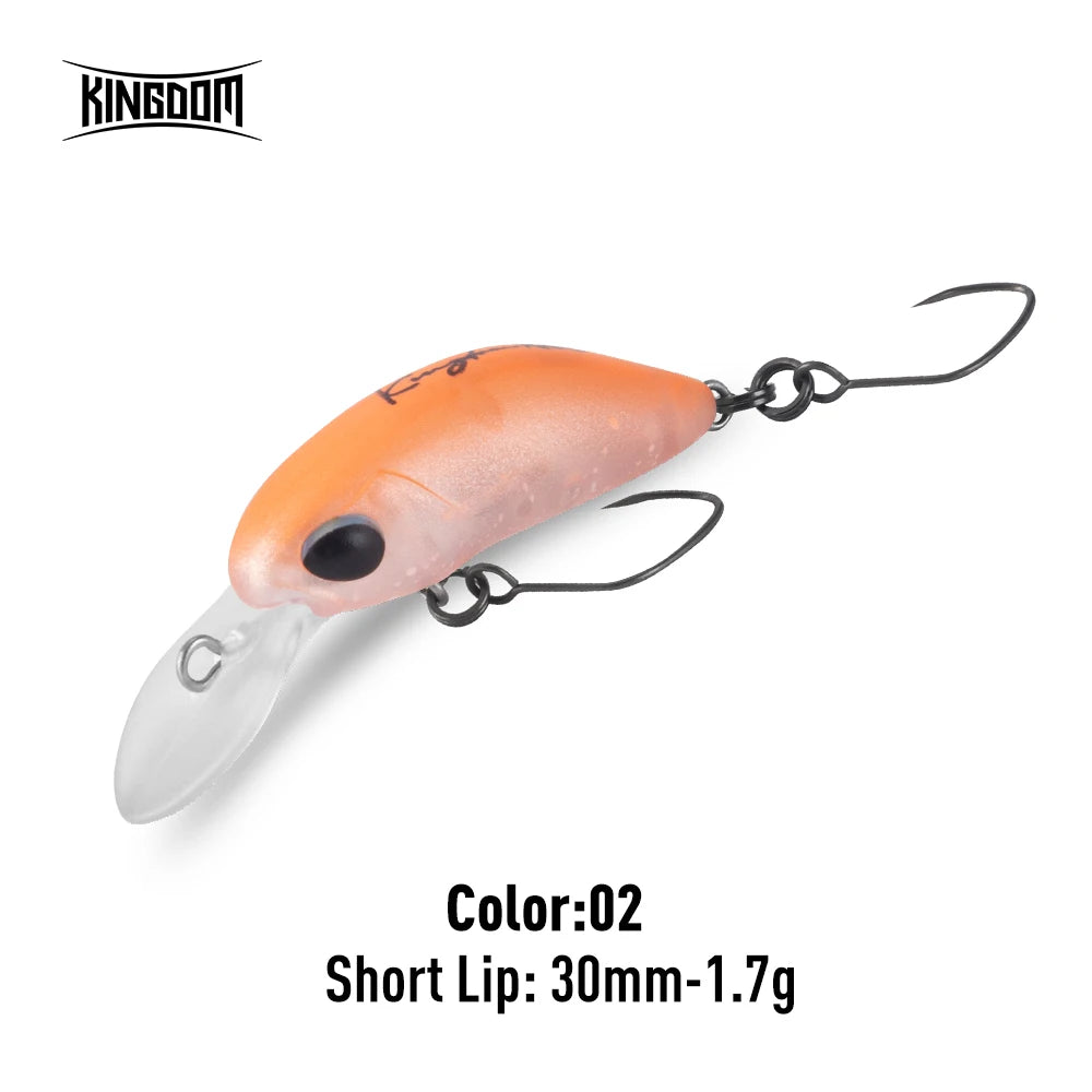 Kingdom Micro Expert Minnow Lure 1.7g 1.85g New Design Lip Artificial Crankbaits Hard Plastic Wobblers For Trout Bass Fishing