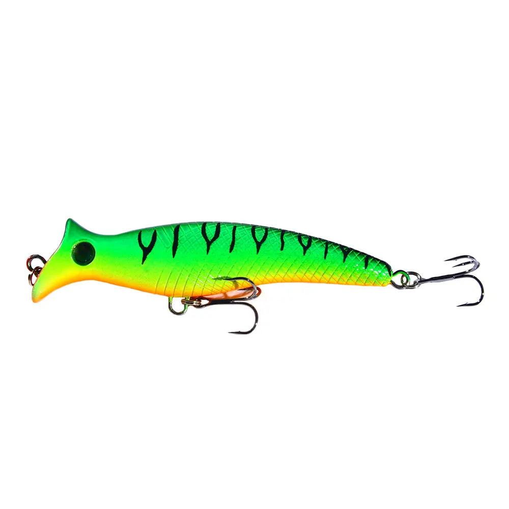 1pc Fishing Lures Topwater Popper Bait 12.5cm 20g Hard Bait Artificial Wobblers Plastic Fishing Tackle with 6# Hooks