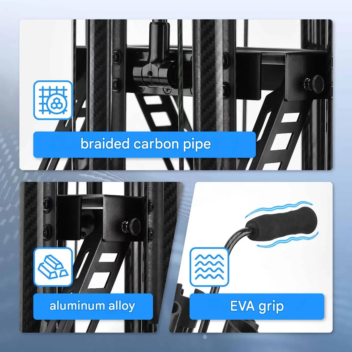 Gomexus P6 Rod Stand for Area Trout, Carbon, 6-Piece Storage Foldable New Others Condition