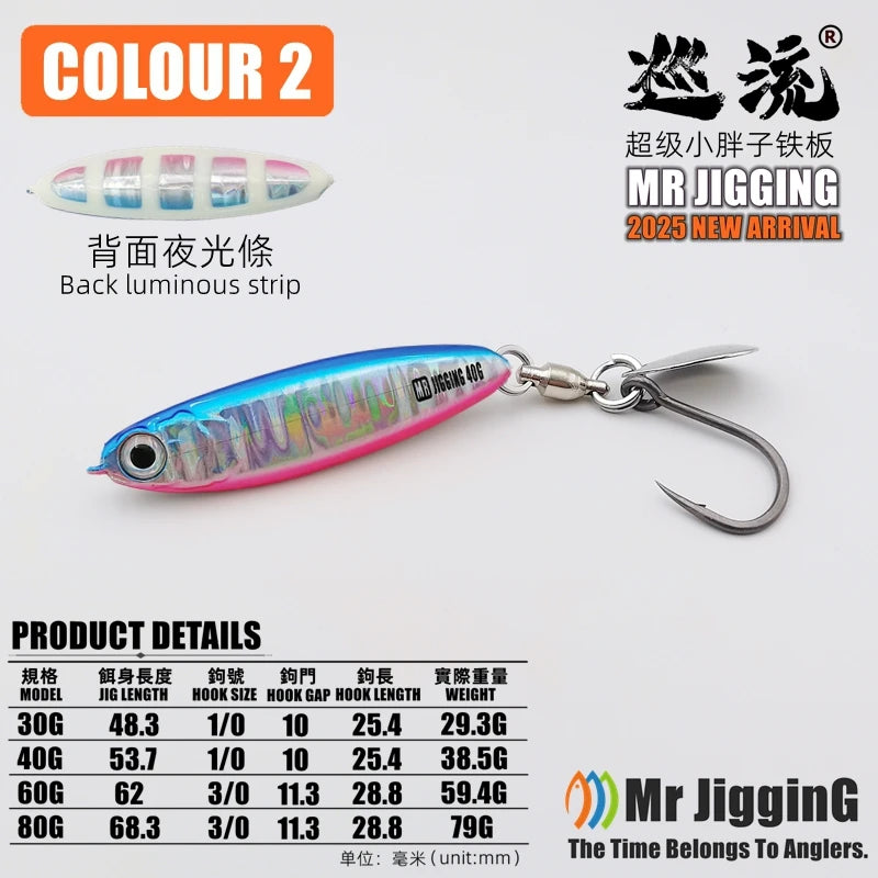 2025 New Super Short  Arherina Bleekeri Metal Jigs 30g/40g/60g/80g Spanish Mackerel Katsuo Lure Sea Fishing Spoon  Jigging Bait