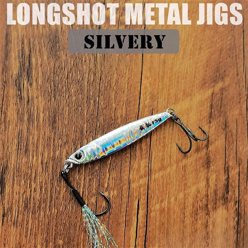 Ultra Far Throw Iron Plate Bait Drift Down Fishing Metal Jig Bait Sea Bass Mackerel Tilapia Sequin Shore Throwing Fishing Lures