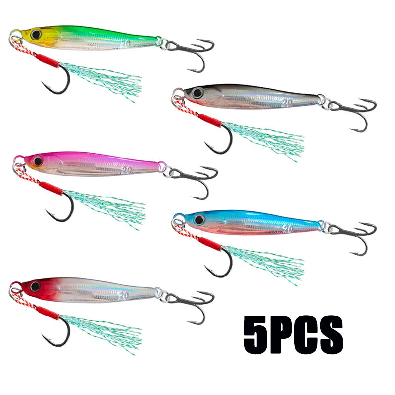 Metal Jig Fishing Lures 7g 10g 15g 20g 25g 30g 40g UV Coating Biomimetic Fish Iron Plate Bait Casting Jig Pike Bass Trout Tuna