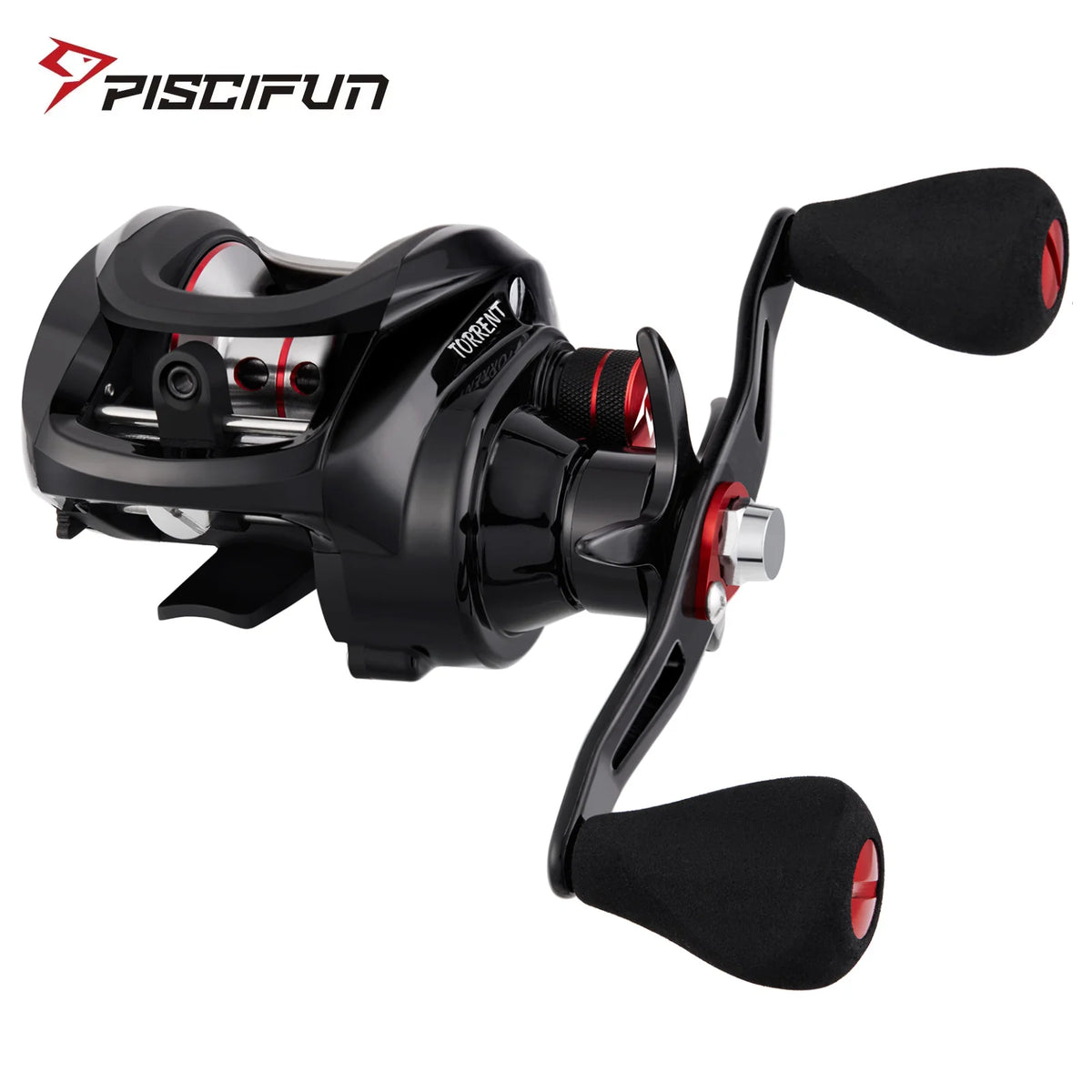 Piscifun Torrent Baitcasting Reel 8.1kg Carbon Drag 7.1:1/5.3:1 Magnetic Brake System Freshwater Fishing Reel Low Profile Design