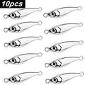 10pcs Zinc Alloy Fishing Lures 3D Eyes Metal Jig Lures Spinning Baits Sinking Minnow Baits Fishing Tackle 30g 40g 60g 80g
