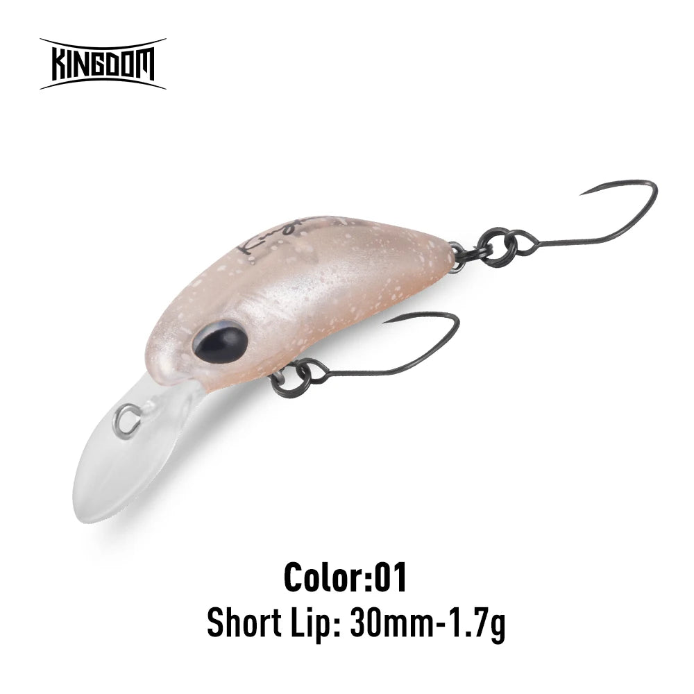 Kingdom Micro Expert Minnow Lure 1.7g 1.85g New Design Lip Artificial Crankbaits Hard Plastic Wobblers For Trout Bass Fishing
