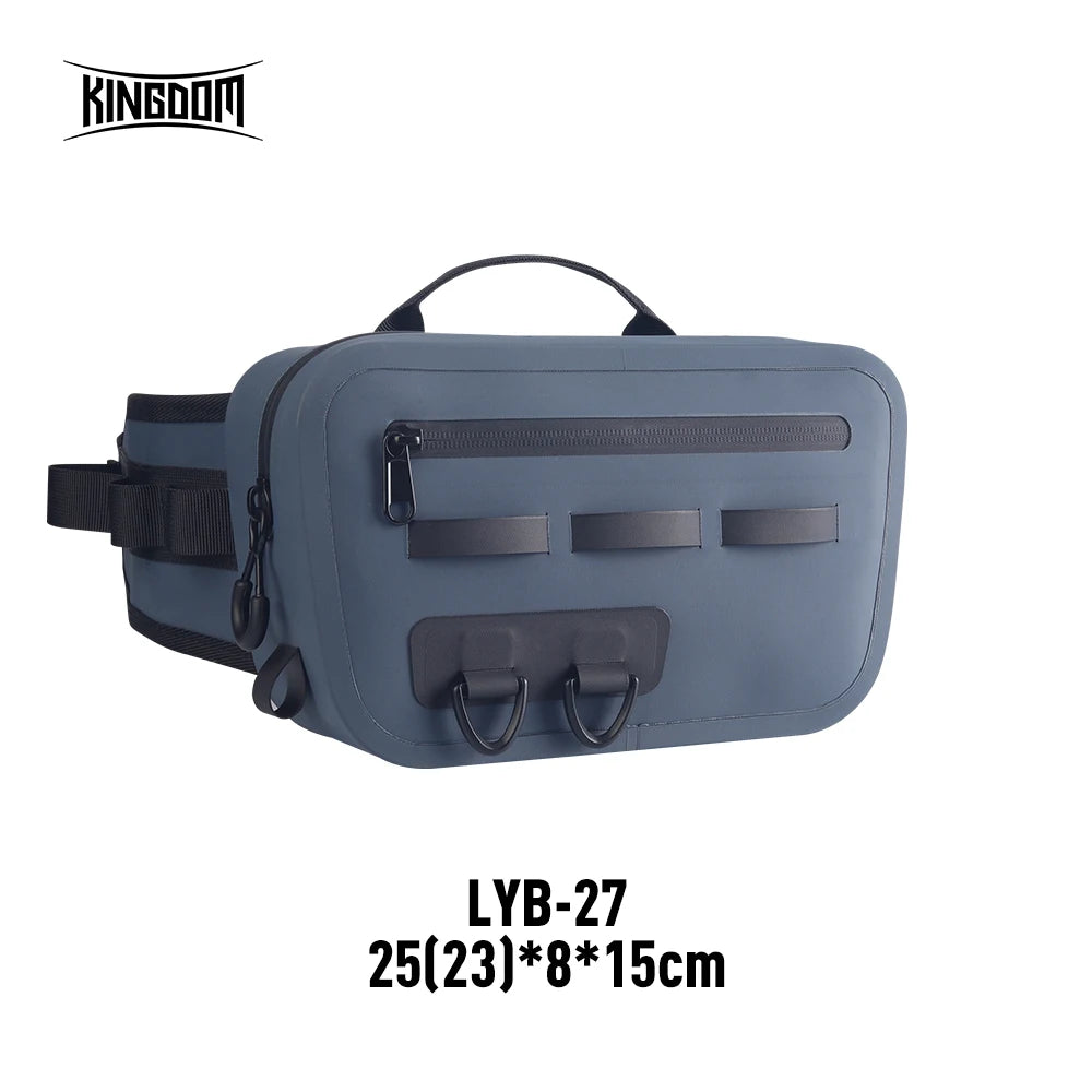 Kingdom Fishing Tackle Shoulder Waist Leg Bags IPX8 Waterproof Outdoor TPU Multifunctional Large Capacity Storage Accessories