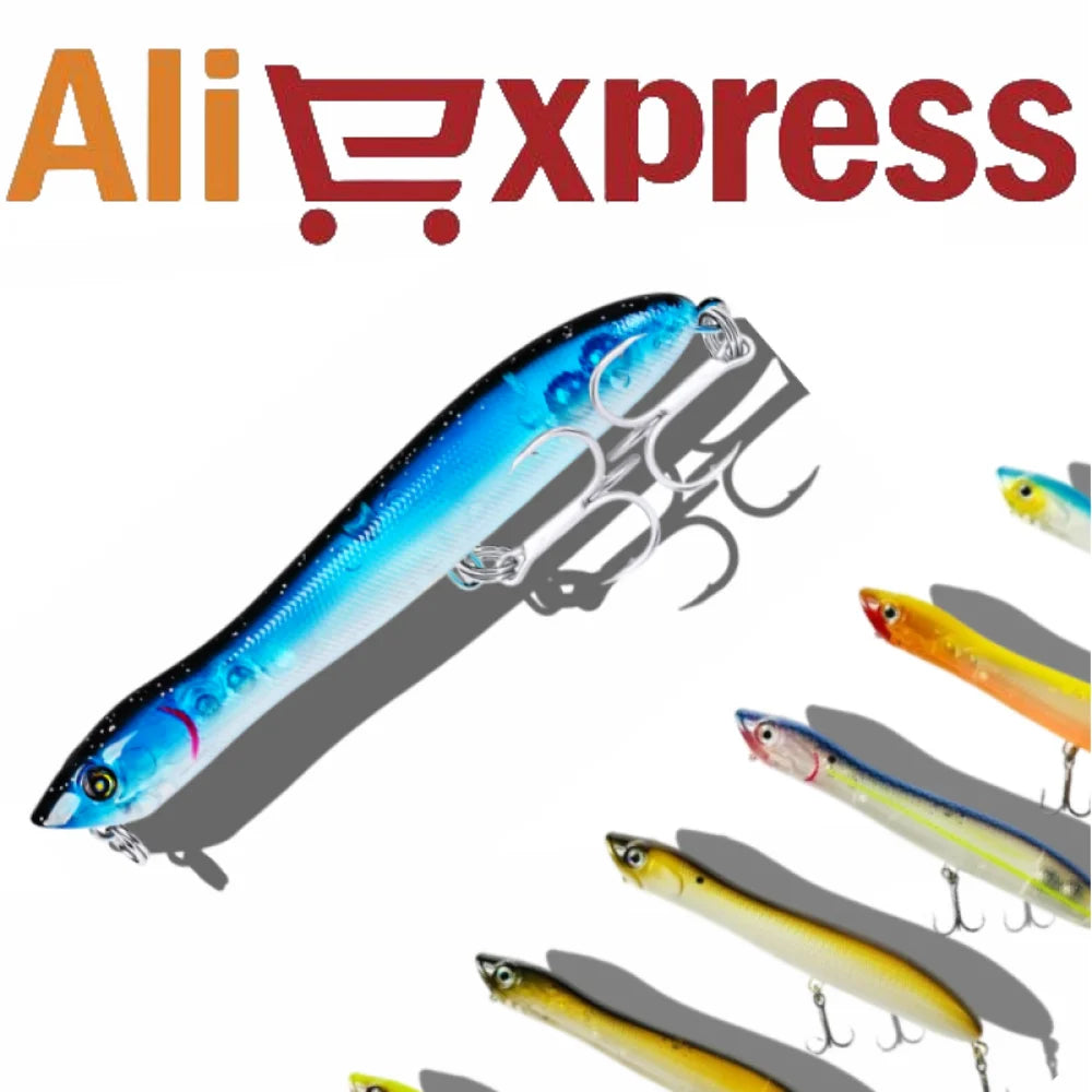 Fishing Lure 125mm 17g Topwater Pencil Popper Wobbler for Fishing Seabass Top Water Patchinko Baits Saltwater Surface Lures