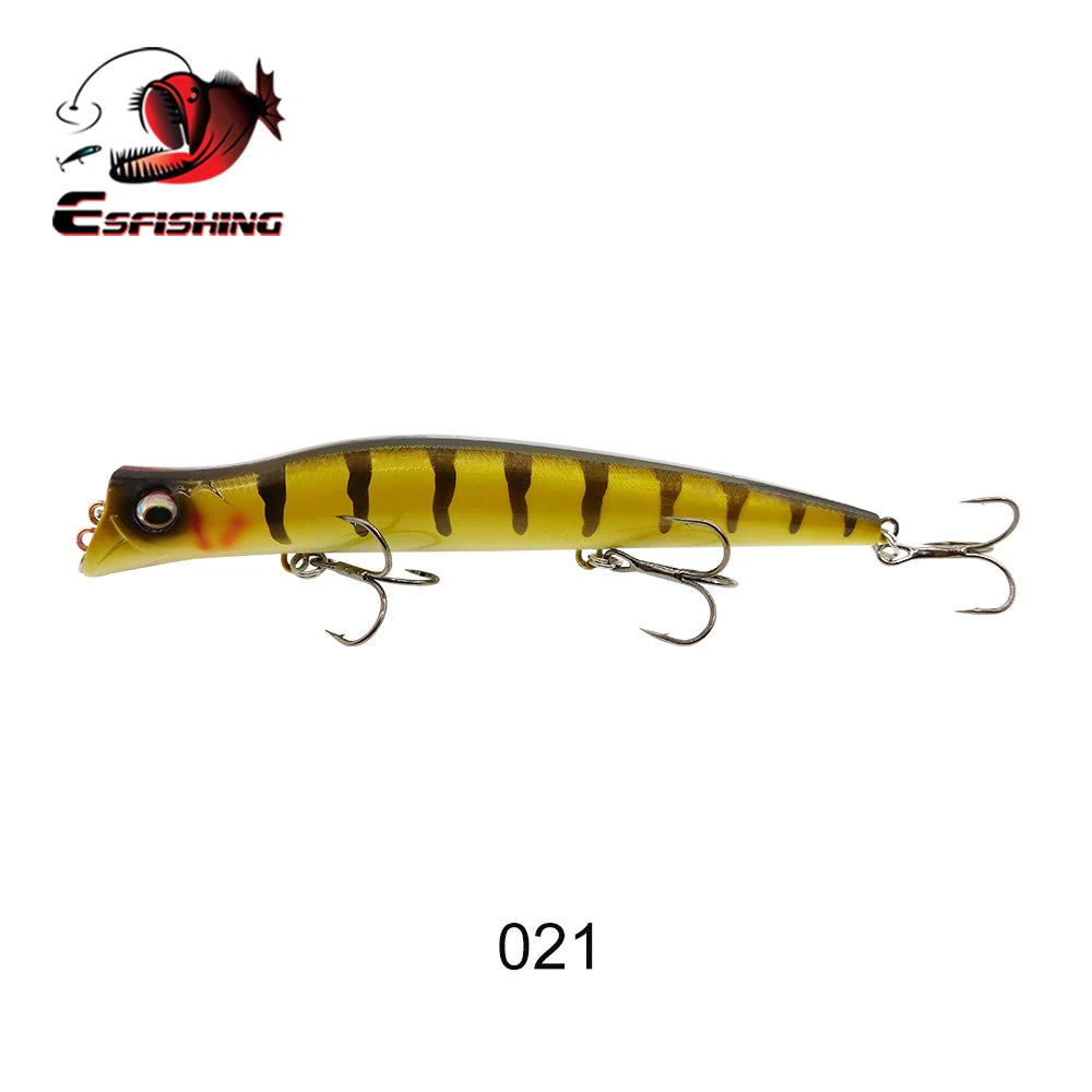 ESFISHING Floating Fishing Lures Surface Popper Darter King 13cm 17.5g Two Dive Professional Hard Baits Top Water