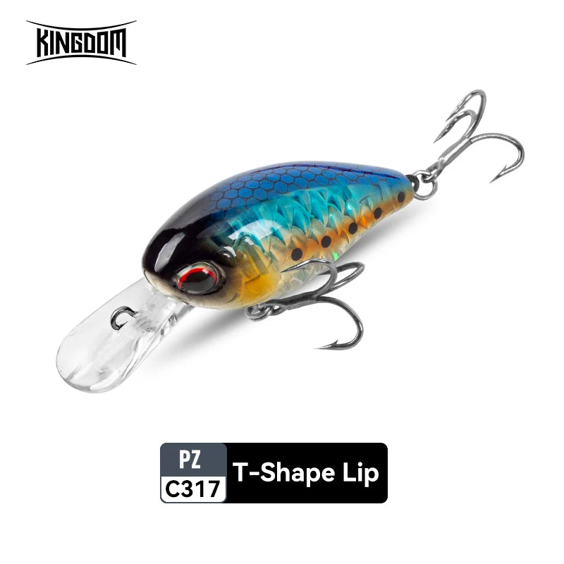 KINGDOM Floating Minnow 6g 6.5g Crankbait Wobblers Jerkbait Artificial Hardbait for Trout Bass Perch Pike Fishing Tackle Lures