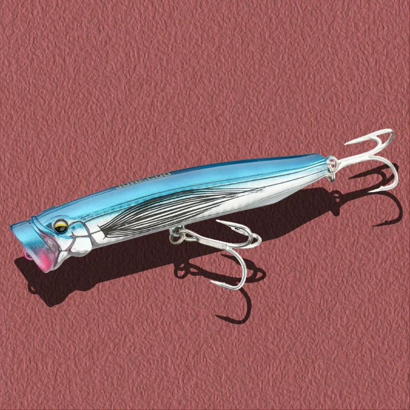 120mm 30g Topwater Feed Popper Fishing Lures 2026 Spinning Wobbler Lure Artificial Trolling Baits for Pesca Sea Bream Bass Musky