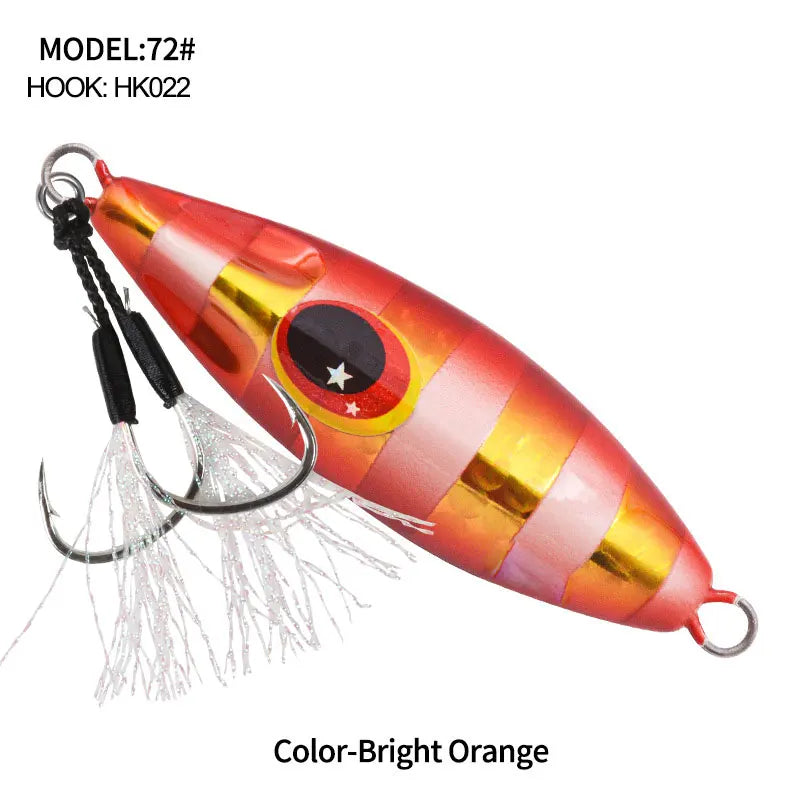 OBSESSION J72 Slow Bee Micro Slow Jig 30g 40g 60g 80g 120g Pitch Jigging Spoon Lures Shore Saltwater Casting Fishing Jig Bait
