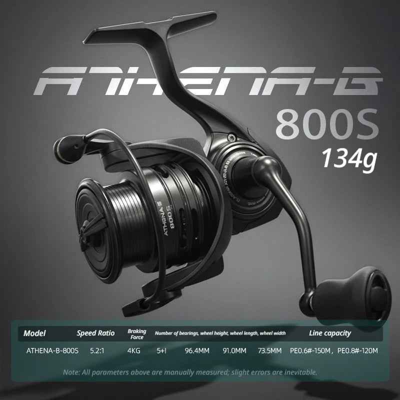 Bearking 26 New Athena Spinning Fishing Reel Lightweight Carbon Fiber For Ultralight Lure General Purpose Fishing Angling