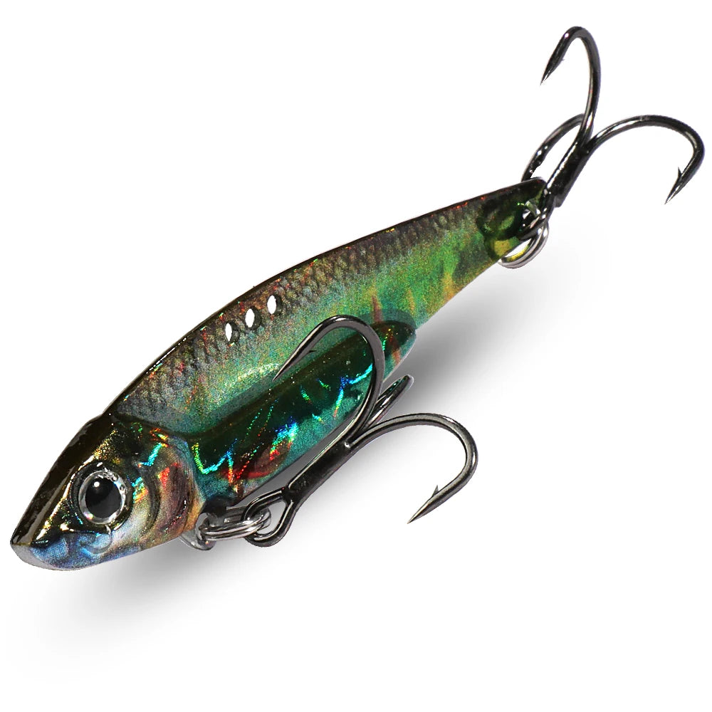 Metal Jig Bait 7g 10g 16g 20g VIB Spinner Spoon Sinking Blade Spinning Treble Hook Steel Popper Pesca Pike Carp Sea Fishing Lure