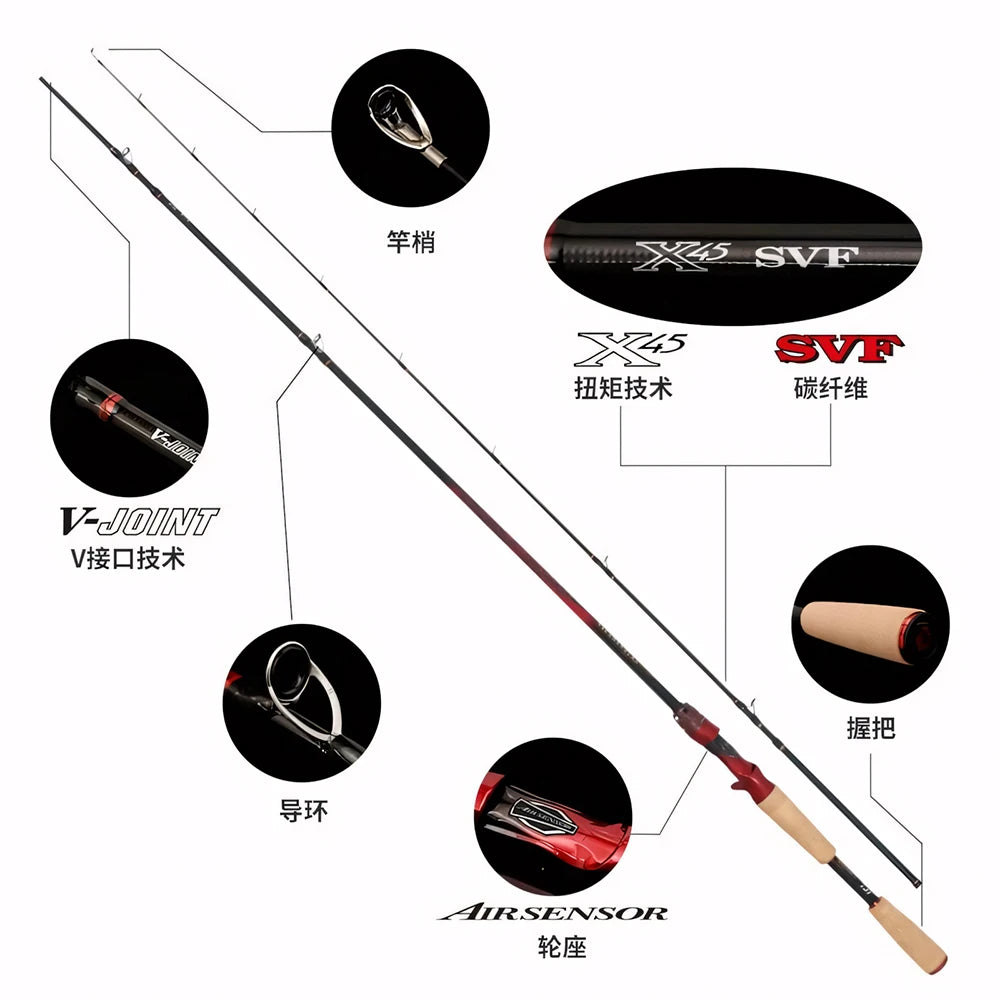 2025 NEW DAIWA SALAMANDURA J Fishing Rod Spinning/Casting Fishing Rod 2S Carbon Fiber