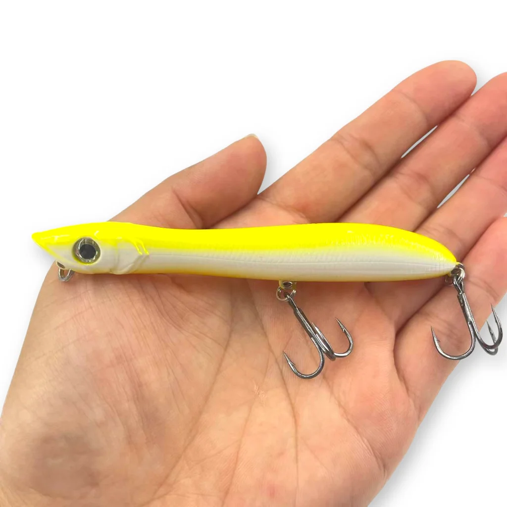 Patchinco Fishing Lure 140mm 26g Topwater Pencil Popper Wobbler For Fishing Seabass Top Water Baits Saltwater Surface Lures