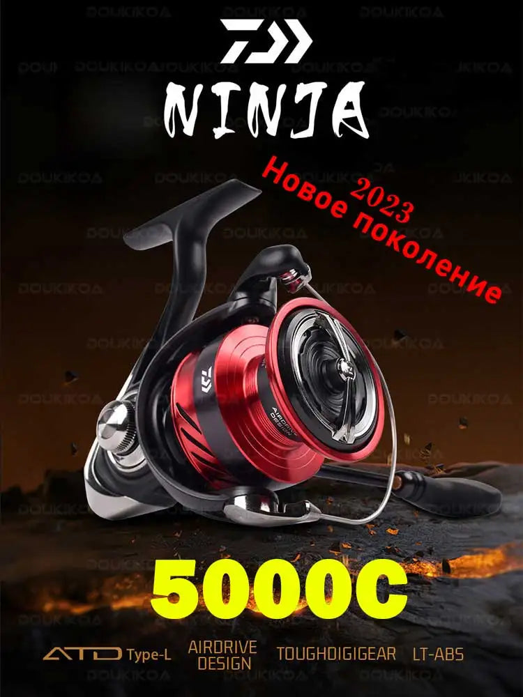 DAIWA NINJA LT Fishing Spinning Reel 1000-6000 Fishing Reels 5KG/10KG/12KG Power 5.3:1/6.2:1 Seawater Spinning Reels