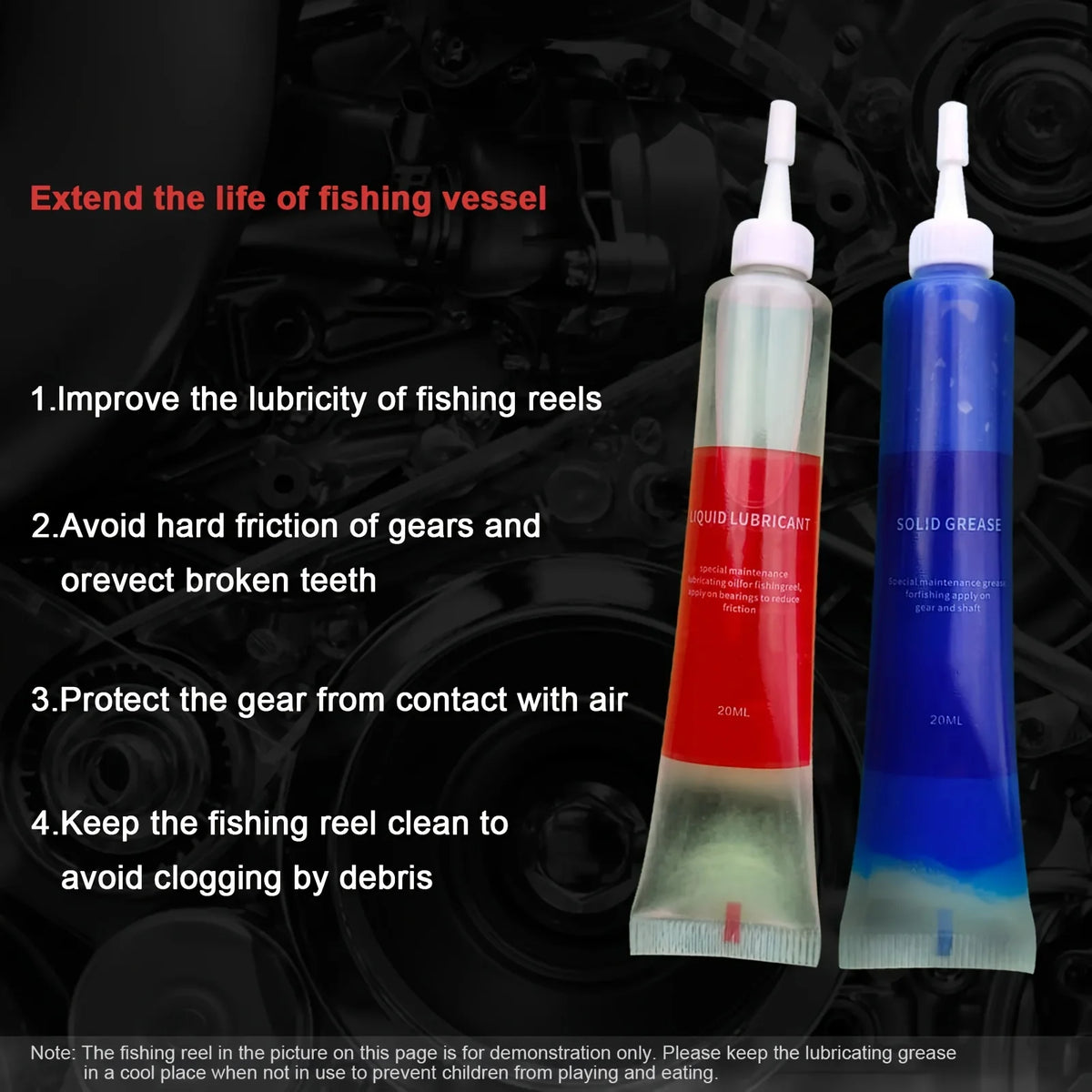 4pcs Fishing Wheel Maintenance Kit Fishing Reel Protective Grease + Lubricant Oil For Fishing Reel Bearing Maintenance Oil