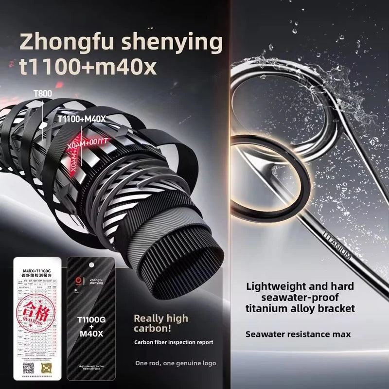 HASIDA Black Wukong Lure Rod Extra F Action Ultra Lightweight Spinning Casting High Sensitivity Long Casting