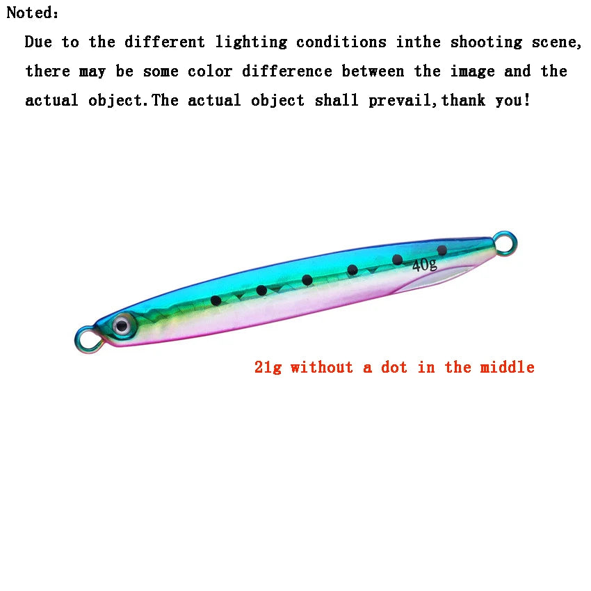 1/2/12pcs Jig Shore Jigging Spoon Casting Drag 7G 10G 14G 17G 21G 30G 40G SeaBass Lure Artificial Bait Fishing Gear