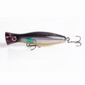 Hanlin Topwater Popper 120mm/40g  Floating Water Trolling Hard Plastic Baits Wobblers Artificial Fishing Lures Bass Pike Tackle