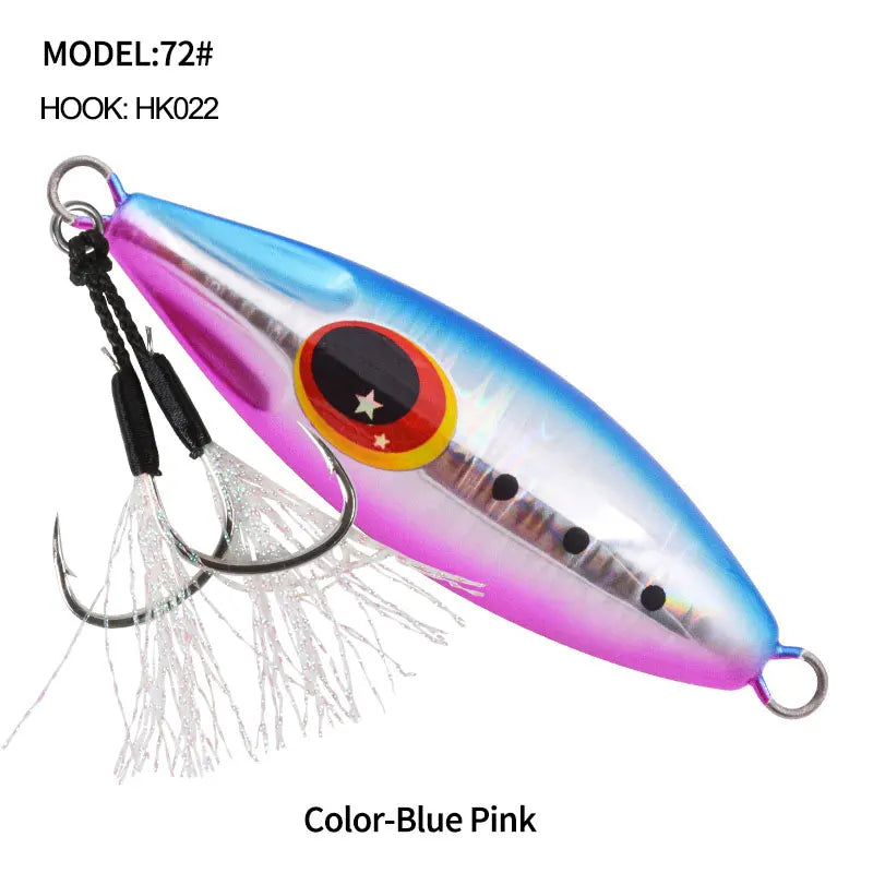 OBSESSION J72 Slow Bee Micro Slow Jig 30g 40g 60g 80g 120g Pitch Jigging Spoon Lures Shore Saltwater Casting Fishing Jig Bait