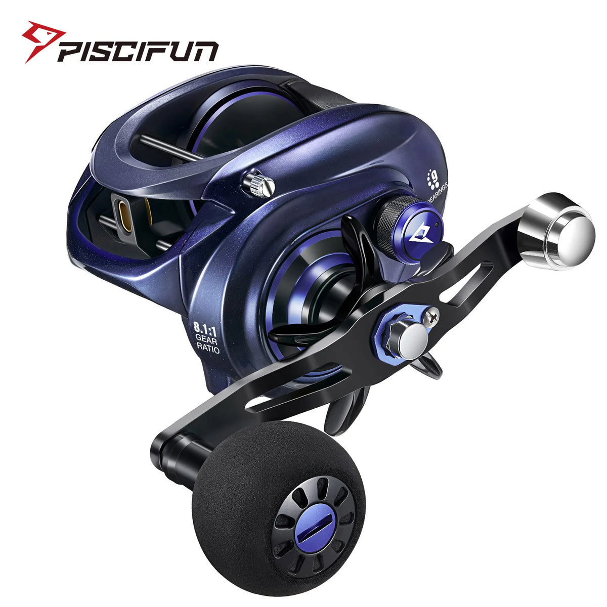 Piscifun Alijoz Alinox 400 Baitcaster Fishing Reels 17kg Max Drag 9 Bearings Aluminum Frame Freshwater Saltwater  Fishing Reels