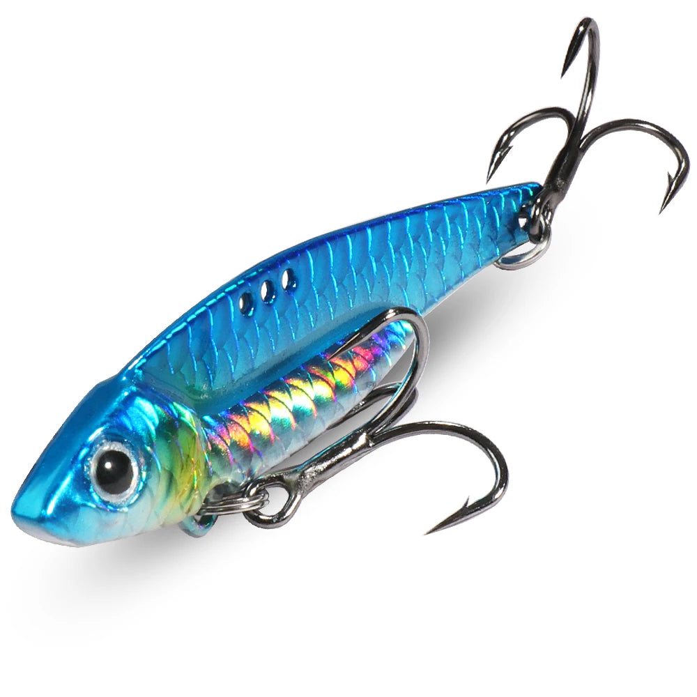 Metal Jig Bait 7g 10g 16g 20g VIB Spinner Spoon Sinking Blade Spinning Treble Hook Steel Popper Pesca Pike Carp Sea Fishing Lure