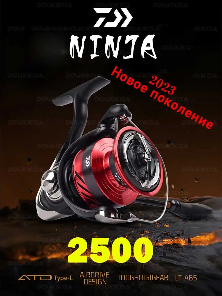 DAIWA NINJA LT Fishing Spinning Reel 1000-6000 Fishing Reels 5KG/10KG/12KG Power 5.3:1/6.2:1 Seawater Spinning Reels