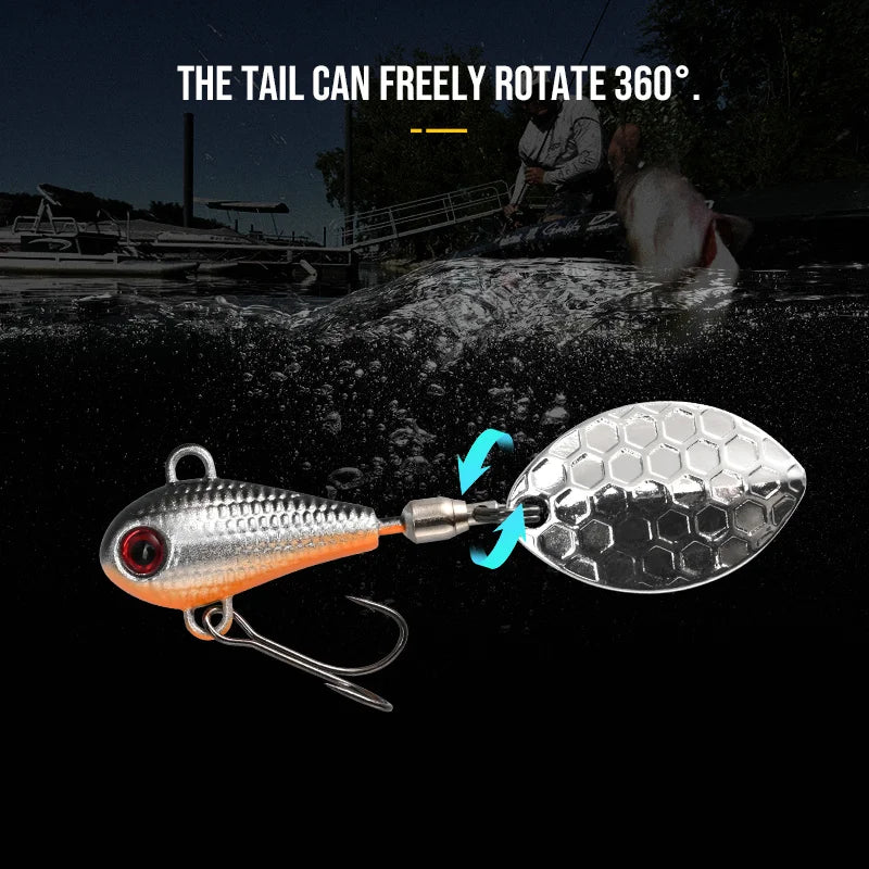 BLUX 5pcs/lot SPINTAIL Fishing Lure 4.5g 7g 11g 14g 19g Spinner Metal Vib Casting Jig Spoon Bait Freshwater Bass Tackle