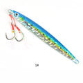3D Metal Jig 60g 80g 100g 120g 150g 200g Sea Biomimetic Fish Iron Plate Bait Wobbler Fishing Lure Artificial Ocean Boat Fishing