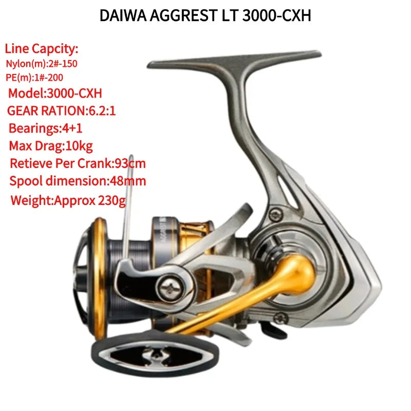 2019 Daiwa AGGREST LT Spining Fishing Reel1000D-XH 2000S 2000D-XH 2500D-XH 2500 3000D-C 3000-CXH 4000D-C4000-CXH5000D-C5000D-CXH