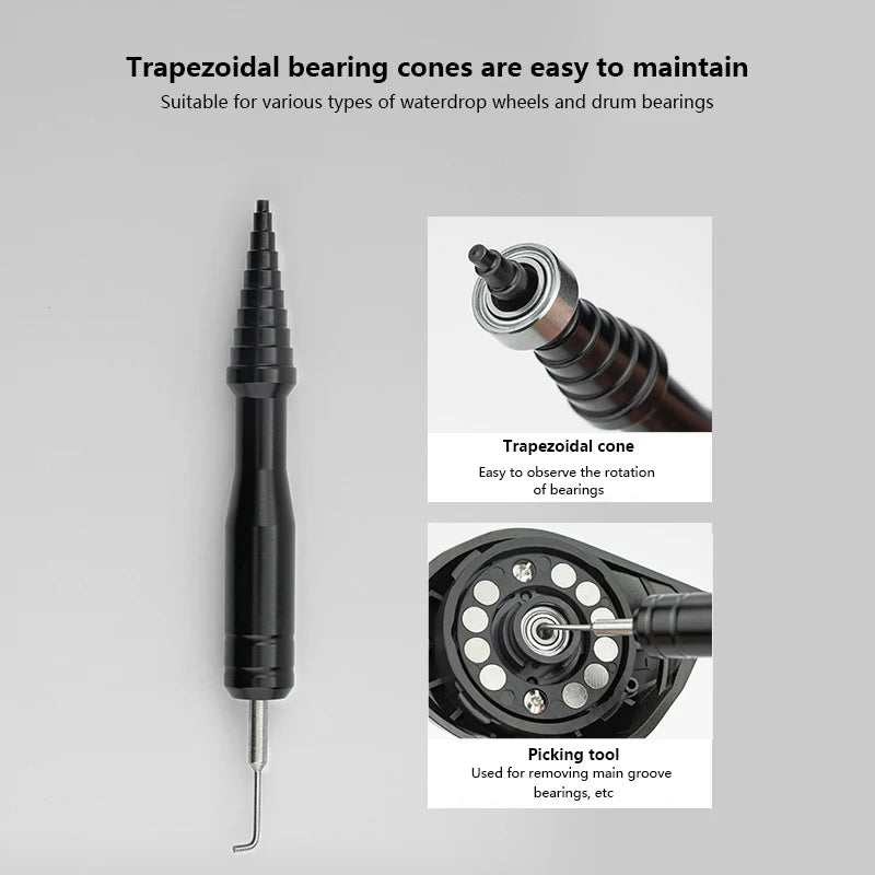 Fishing Tackle DIY Repair Spinning Baitcasting Reel Parts Disassembly Fishing Reel Unload Maintenance Tool Kit