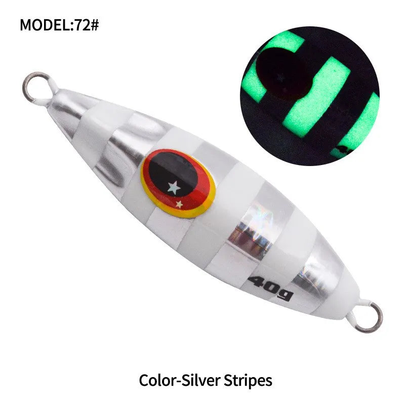 OBSESSION J72 Slow Bee Micro Slow Jig 30g 40g 60g 80g 120g Pitch Jigging Spoon Lures Shore Saltwater Casting Fishing Jig Bait