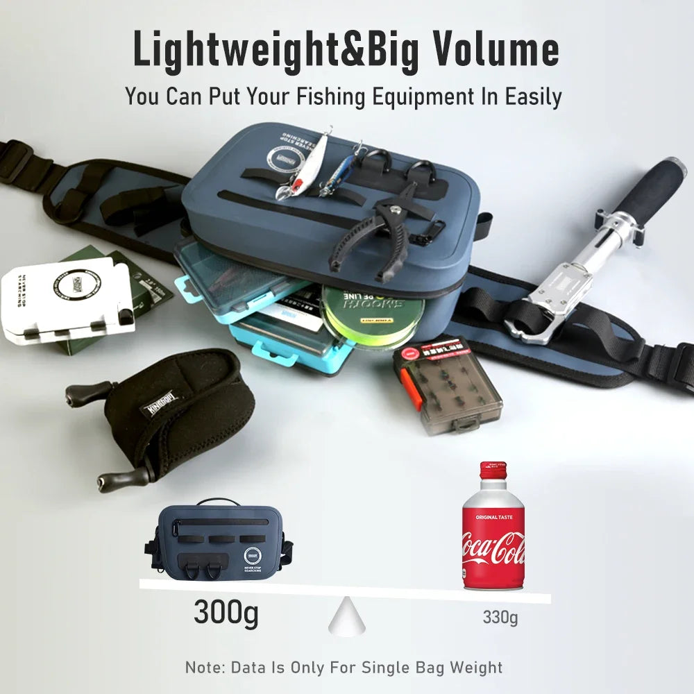 Kingdom Fishing Tackle Shoulder Waist Leg Bags IPX8 Waterproof Outdoor TPU Multifunctional Large Capacity Storage Accessories