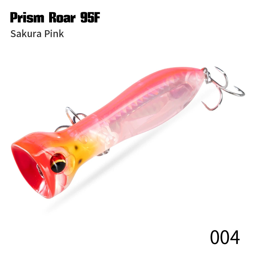 Hunthouse PRISM ROAR Floating Popper Topwater WTD Carp Fishing Lure 95mm20g Wobbler Artificial Hard Bait Tackle For SeaBass