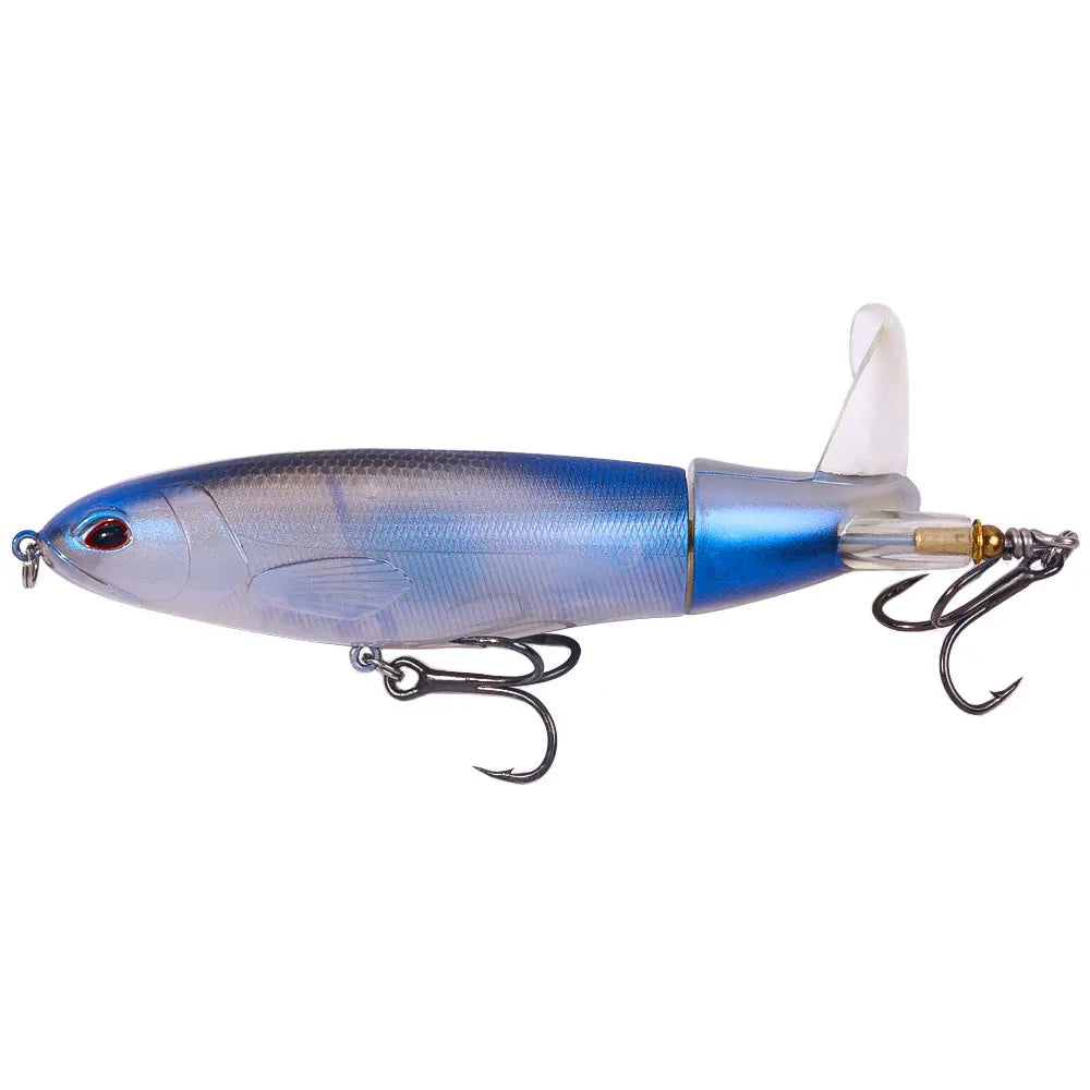 1pcs topwater Popper Propeller Topwater Fishing Lures Artificial Bait Hard Crankbait Wobbler Rotating Tail Fishing Tackl