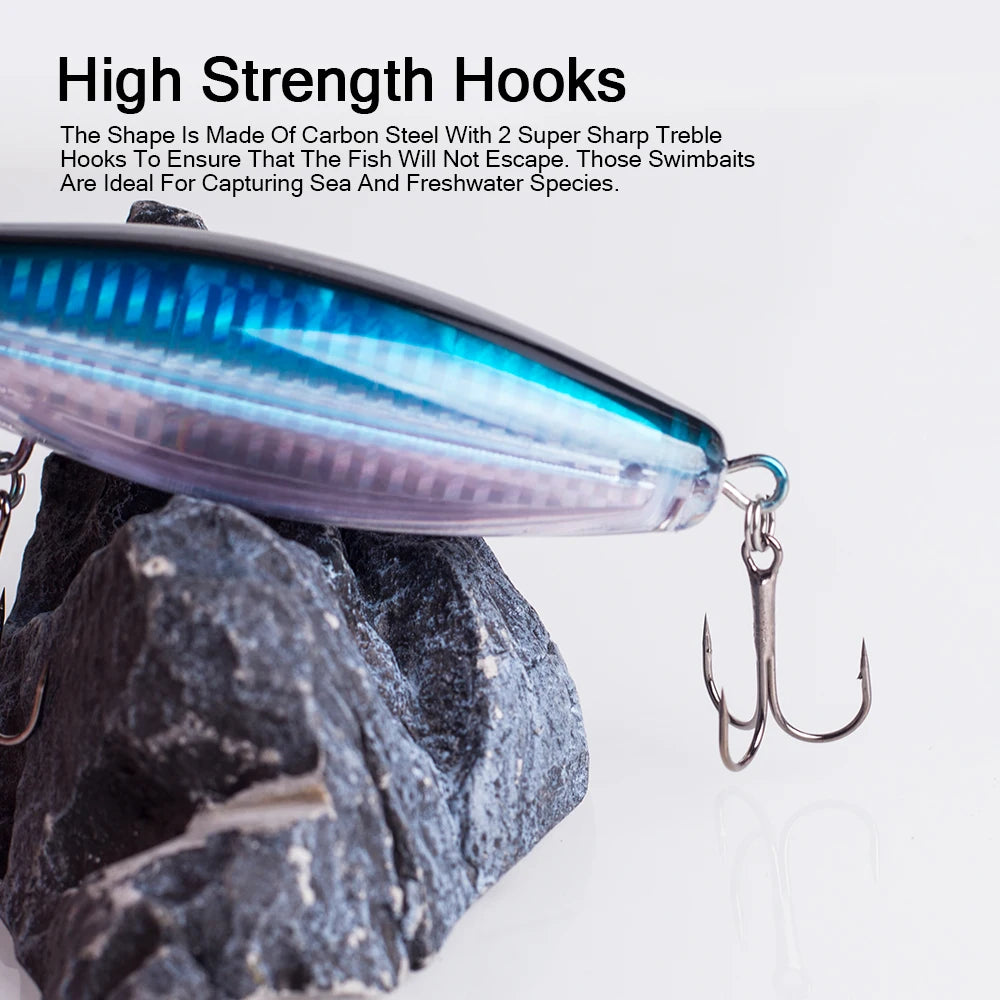Hanlin Topwater Popper 120mm/40g  Floating Water Trolling Hard Plastic Baits Wobblers Artificial Fishing Lures Bass Pike Tackle