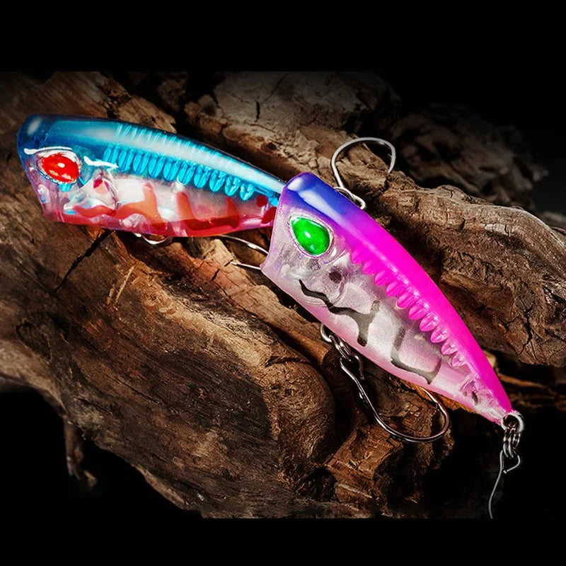 New 1pcs 4cm 3g mini Popper Hard Bait Minnow Fishing Lure Crankbait Wobbler Tackle Isca Poper Floating Top Water pike Lures