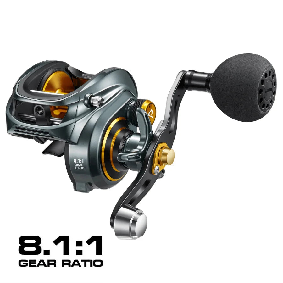Piscifun Alijoz Alinox 300 Low Profile Baitcasting Reel 15KG Max Drag 9 Bearings Aluminum Frame Freshwater Saltwater Reels