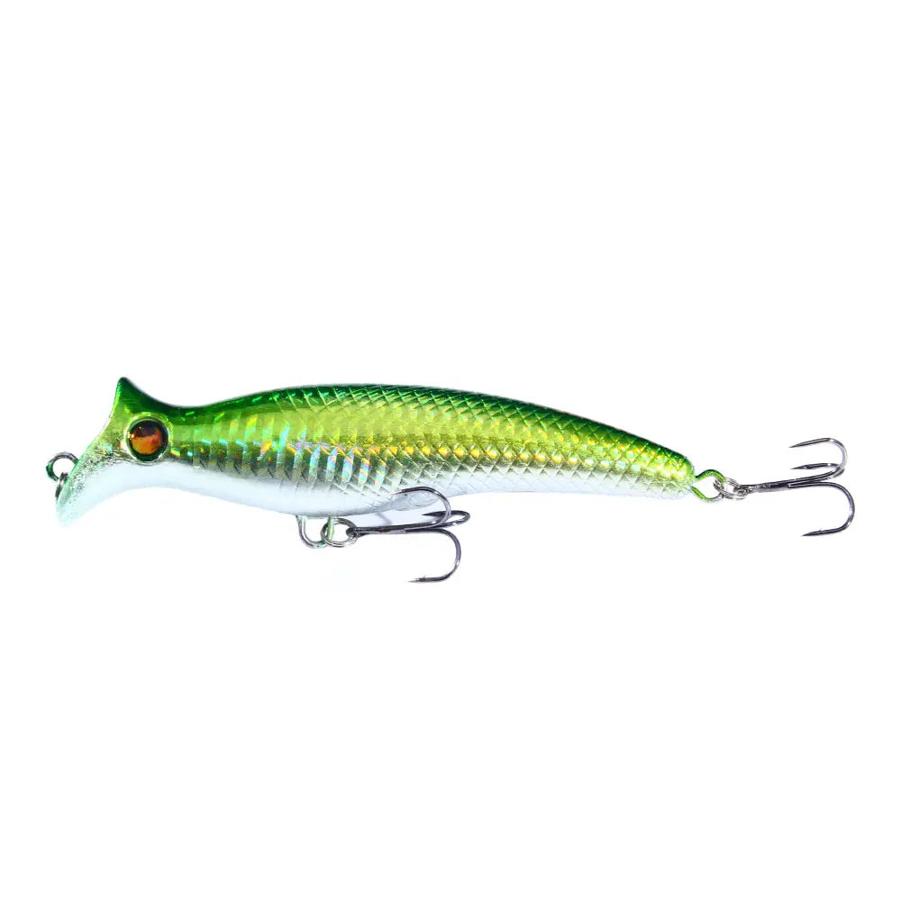 1pc Fishing Lures Topwater Popper Bait 12.5cm 20g Hard Bait Artificial Wobblers Plastic Fishing Tackle with 6# Hooks