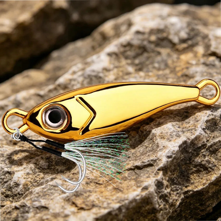 10pcs Zinc Alloy Fishing Lures 3D Eyes Metal Jig Lures Spinning Baits Sinking Minnow Baits Fishing Tackle 30g 40g 60g 80g