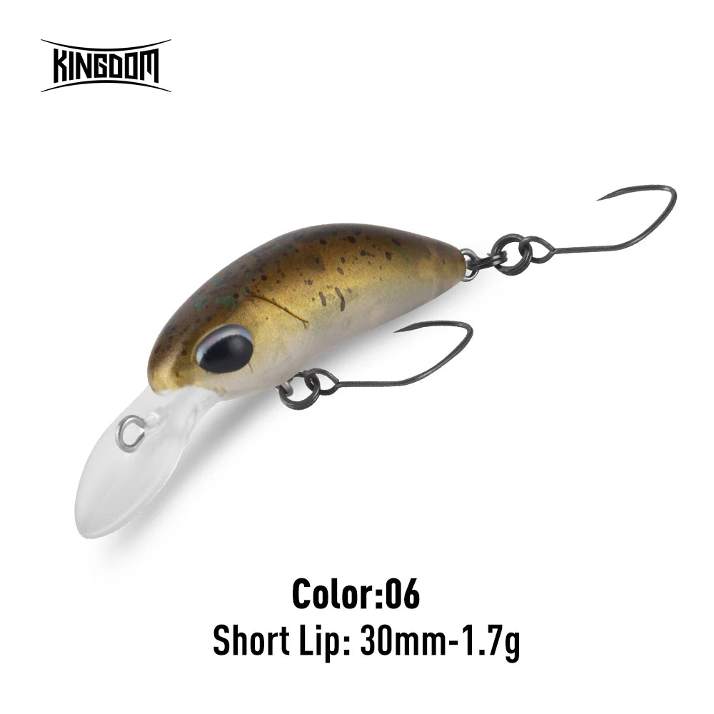Kingdom Micro Expert Minnow Lure 1.7g 1.85g New Design Lip Artificial Crankbaits Hard Plastic Wobblers For Trout Bass Fishing