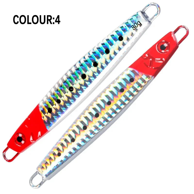 Metal Jig 100g 120g 150g 180g Sea Biomimetic Fish Iron Plate Bait Cast Jig Saltwater Fishing Lure Artificial Ocean Boat Fishing