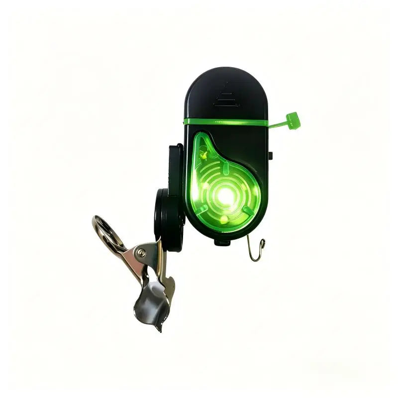 1/2Pcs Clip‑on Fishing Bite Alarm LED Sound Flash Buzzer Silicone Anti‑scratch Clip Night Fishing Alert Bell for Fishing Rod
