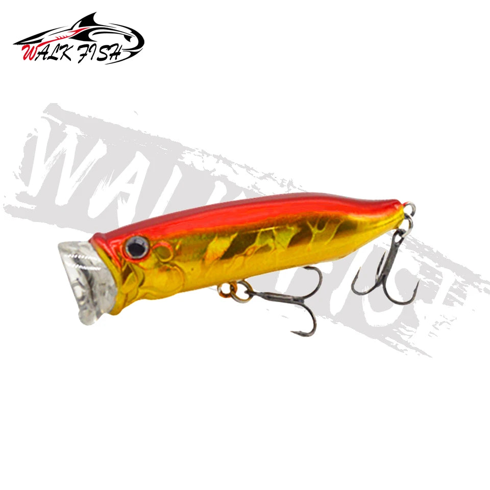 WALK FISH 7cm 10g Topwater Bait Wave Popper Lure Simulation Fishing Artificial Hard Bait Wobblers Surface Lures Fishing Tackle