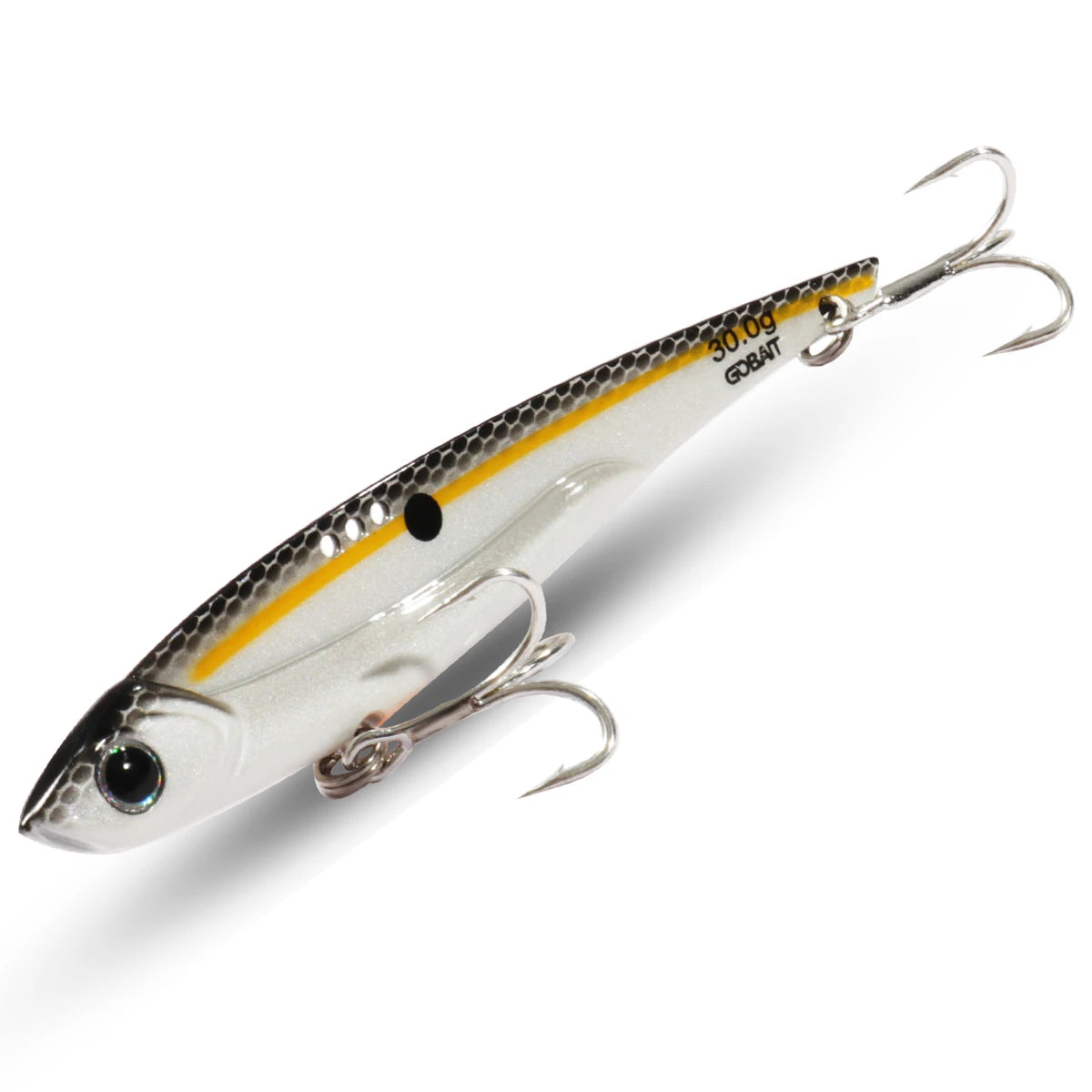 GOBAIT VIB Fishing Lure 20g 25g 30g Metal Jig Sinking Blade Treble Hook Spinner Spoon Cast RATION Carbon Steel Tackle Hard Bait
